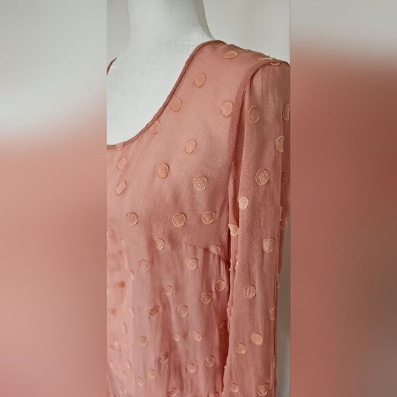 Nwt silk long blouse/dress - Picture 3 of 7